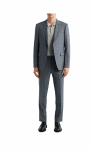 Image of sale on Bleecker Charcoal Grey Check Wool Blend Suit