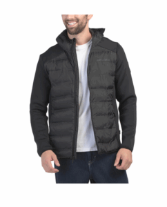 Image of sale on Quilted Puffer Jacket with Tricot Sleeves
