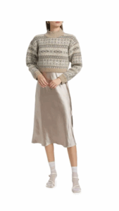 Image of sale on Lou Sweater & Satin Midi-Dress Set