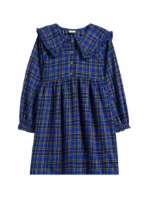 Image of sale on Kids’ Check Collared Cotton Dress