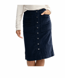 Image of sale on Button-Front Corduroy Skirt
