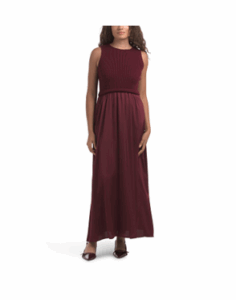Image of sale on Sleeveless Twofer Maxi Dress