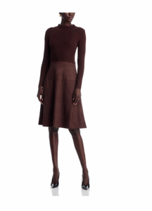 Image of sale on Mock Neck Long Sleeve Dress