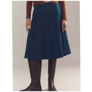 Image of sale on Low-rise Pleated Midi Skirt
