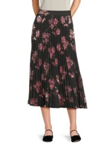 Image of sale on Rayla Sequin Pleated Midi-skirt