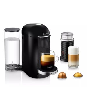 Image of sale on Vertuoplus Deluxe by Breville with Aeroccino Milk Frother, Classic Black