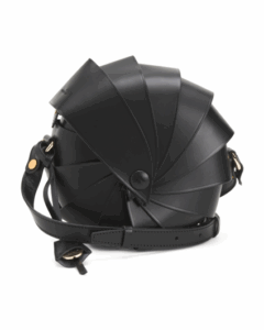 Image of sale on Leather Small Round Fan Crossbody