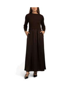 Image of sale on Long Sleeve Twofer Maxi Dress