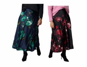 Image of sale on Plus Size Bias Cut A-line Skirt