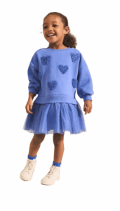 Image of sale on Kids’ Heart Sweater & Skirt Set