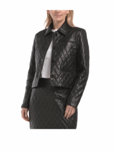 Image of sale on Leather Quilted Jacket