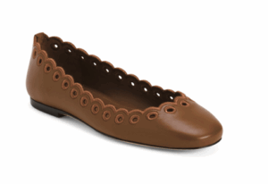 Image of sale on Leather Meghan Broderie Flats