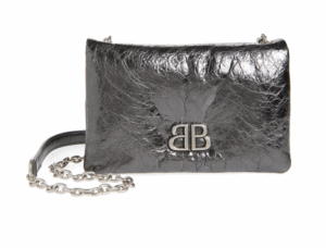 Image of sale on Mini Monaco Crinkle Metallic Leather Crossbody Bag