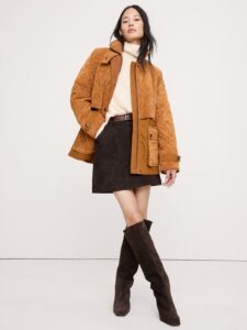 Image of sale on Quilted Chenille & Canvas Field Jacket