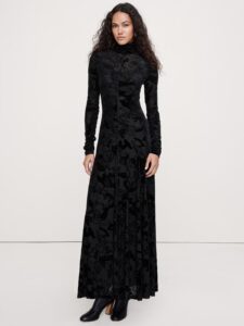 Image of sale on Burnout Velvet Maxi Dress