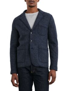 Image of sale on Pierre Notch Lapel Wool-blend Blazer