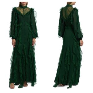 Image of sale on Elea Ruffled Maxi Dress