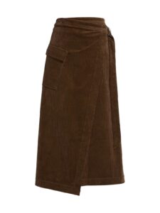 Image of sale on Graciels Stretch Corduroy Wrap Midi-skirt ($75 Gift Card with Purchase)