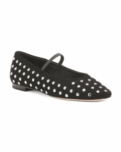 Image of sale on Leather Joya Studded Flats