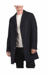Image of sale on Wool Blend Melton Classic Topper Jacket