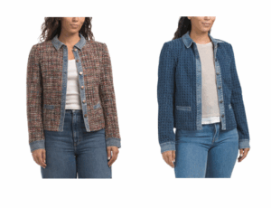 Image of sale on Mixed Media Trucker Style Jacket