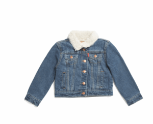 Image of sale on Toddler Girls Sherpa Lined Denim Jacket Size 2-4