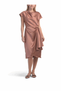 Image of sale on Gathered Side Cocktail Dress