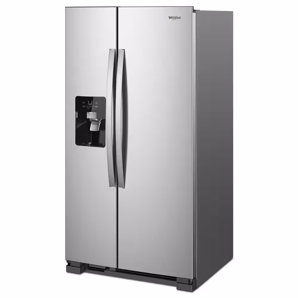 Image of sale on 24.6 Cu. Ft. Side by Side Refrigerator in Fingerprint Resistant Stainless Finish