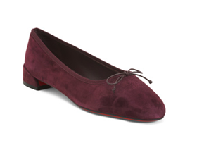 Image of sale on Suede Sweetie Jane Ballerina Flats
