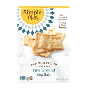 Image of sale on Simple Mills Almond Flour Crackers, Fine Ground Sea Salt, 4.25 Oz