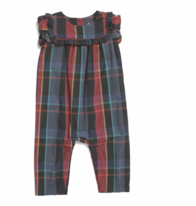 Image of sale on Infant Girls Plaid Ruffle Romper