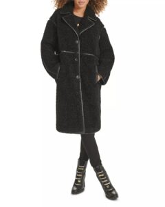 Image of sale on Faux Sherpa Button Front Jacket