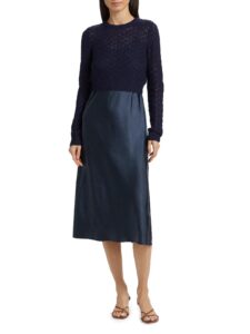 Image of sale on Val Cardigan & Slip Midi-dress Set