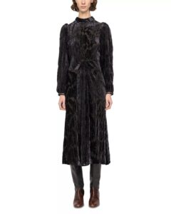 Image of sale on Regine Burnout Velvet Midi Dress