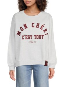 Image of sale on ​appliqué Logo Cotton-blend Sweatshirt