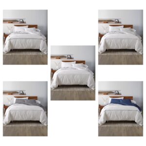 Image of sale on Percale Satin Stitched 3-pc. Duvet Cover Set, Twin/twin Xl