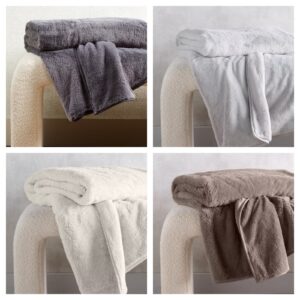 Image of sale on Reversible Faux-fur Throw, 50″ X 70″, Macy’s Exclusive