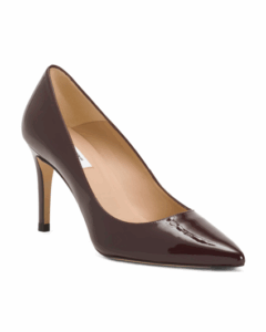 Image of sale on Patent Leather Floret Pointy Toe Court Pumps