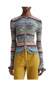 Image of sale on Lex Ruffle Space Dye Cardigan