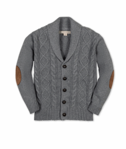 Image of sale on Kids’ Organic Shawl Collar Cable Sweater Cardigan