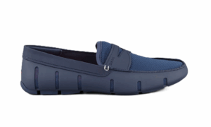 Image of sale on Mesh and Rubber Penny Loafer, Navy Size 7-9
