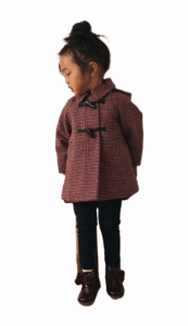 Image of sale on Kids’ Hooded Houndstooth Coat