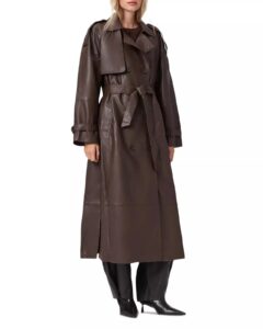 Image of sale on Reed Leather Trench Coat