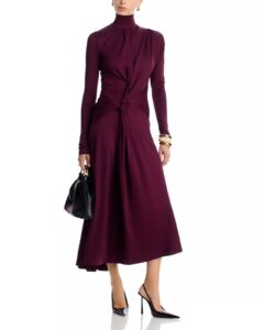 Image of sale on Twist Detail High Neck Midi Dress
