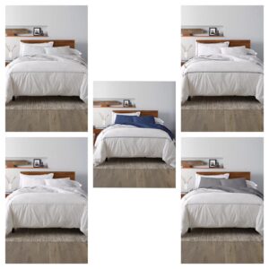 Image of sale on Percale Satin Stitched 3-pc. Duvet Cover Set, Twin/twin Xl