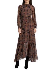 Image of sale on Jill Printed Chiffon Maxi Dress