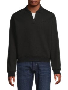Image of sale on Felix Half-zip Double-face Jersey Sweater
