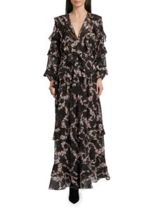 Image of sale on Greta Chiffon Maxi Dress