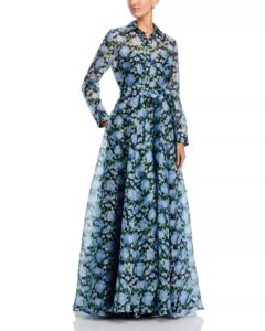 Image of sale on Silk Trench Floral Gown
