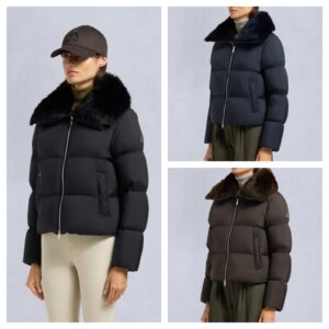 Image of sale on Belle Dune Short Shearling Trim Puffer